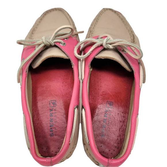Pink and Tan Sperry Top-Sider Size 7.5 - Picture 3 of 8
